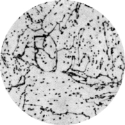 Микроструктура стали 10Х2М1 : феррит, карбиды